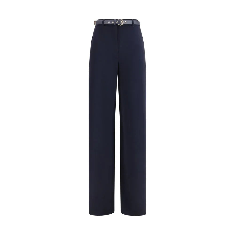 Max Mara Blue Triacetate Casual Pants - Zeiniez