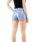 Moschino Purple Viscose Short And Mini Shorts - Zeiniez