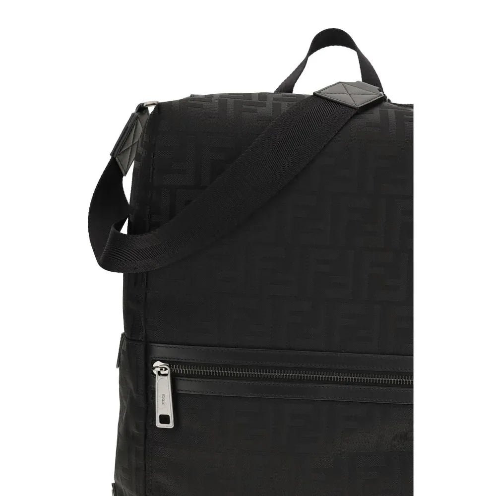 Fendi Black Nylon Backpack - Zeiniez