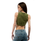 Moschino Bicolor Cotton Tank Tops - Zeiniez