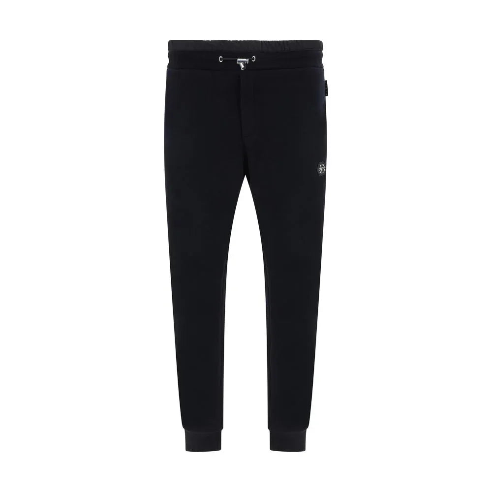 Philipp Plein Black Cotton Joggers (Workout Pants) - Zeiniez