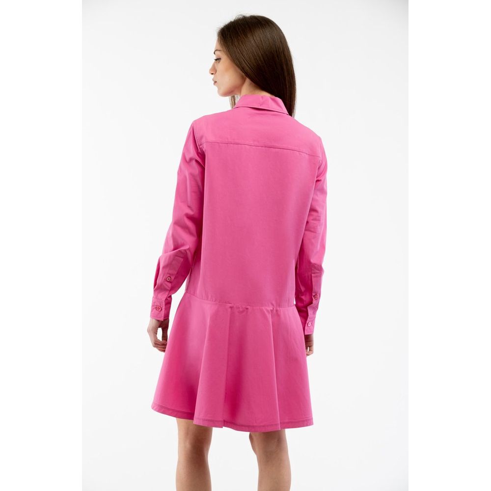 Moschino Fuchsia Cotton Casual Dress