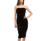 Moschino Black Marabou Casual Dress
