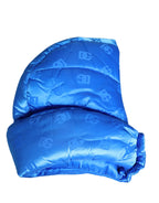 Dolce & Gabbana Men Blue Logo Print Whole Head Wrap Capello Hat - Zeiniez