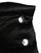 Dolce & Gabbana Black Polyester Whole Head Wrap Capello Hat