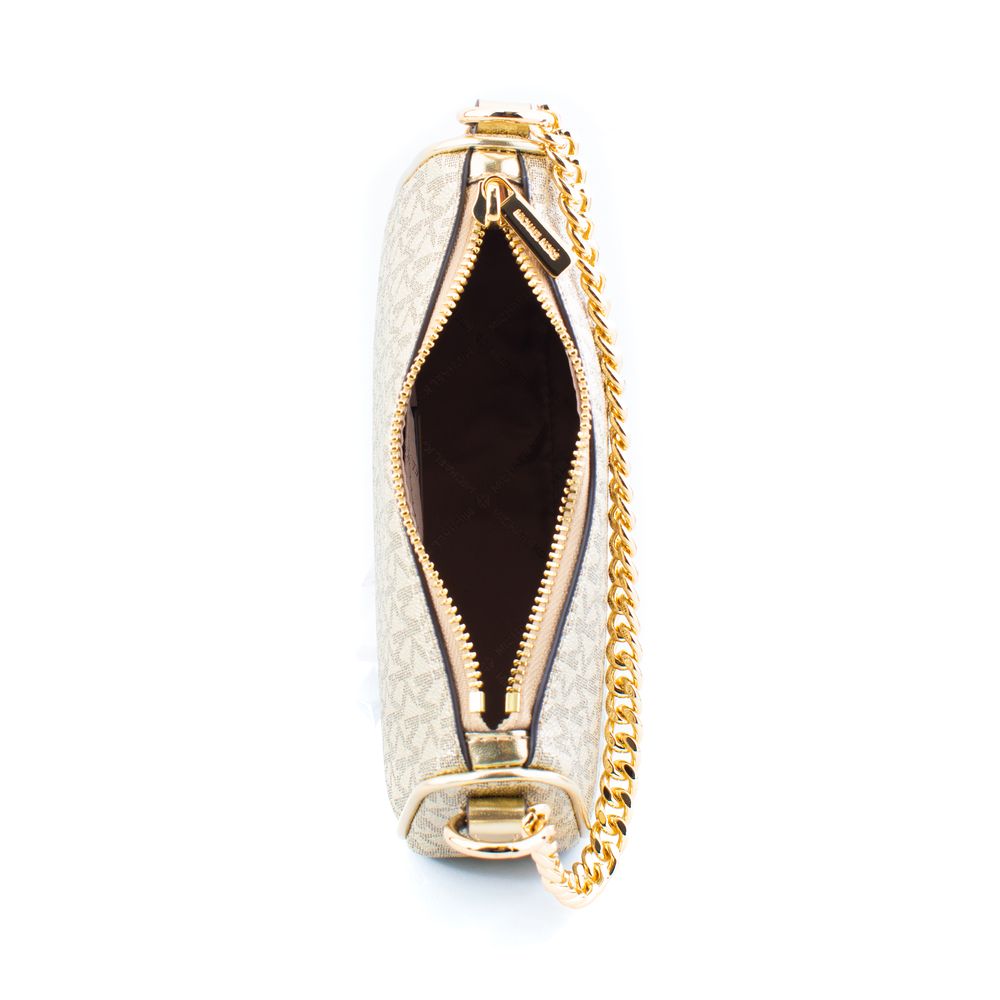 Michael Kors Gold Canvas Shoulder Bag