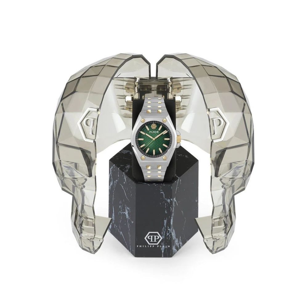 Philipp Plein Gray Stainless Steel Dress Watch