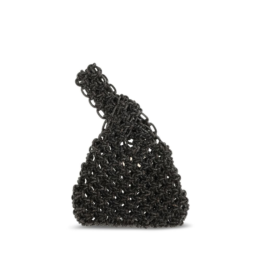 HIBOURAMA Black Resin Handbag