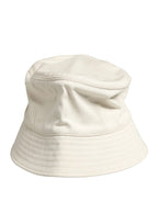 Dolce & Gabbana Men White Cotton Bucket Fisherman Capello Hat - Zeiniez
