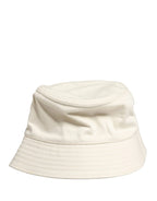 Dolce & Gabbana Men White Cotton Bucket Fisherman Capello Hat - Zeiniez