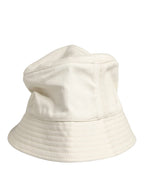 Dolce & Gabbana Men White Cotton Bucket Fisherman Capello Hat - Zeiniez