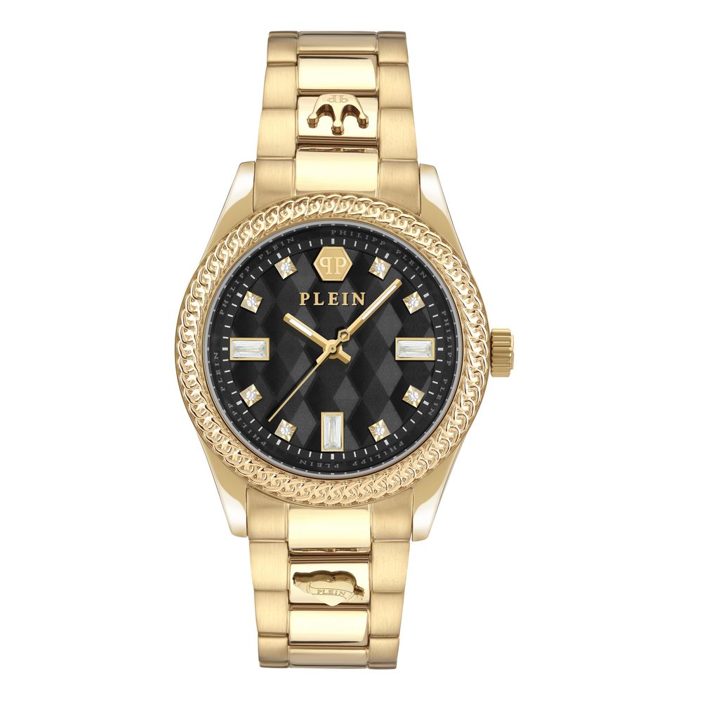Philipp Plein Gold Stainless Steel Dress Watch