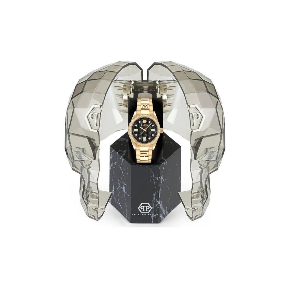 Philipp Plein Gold Stainless Steel Dress Watch