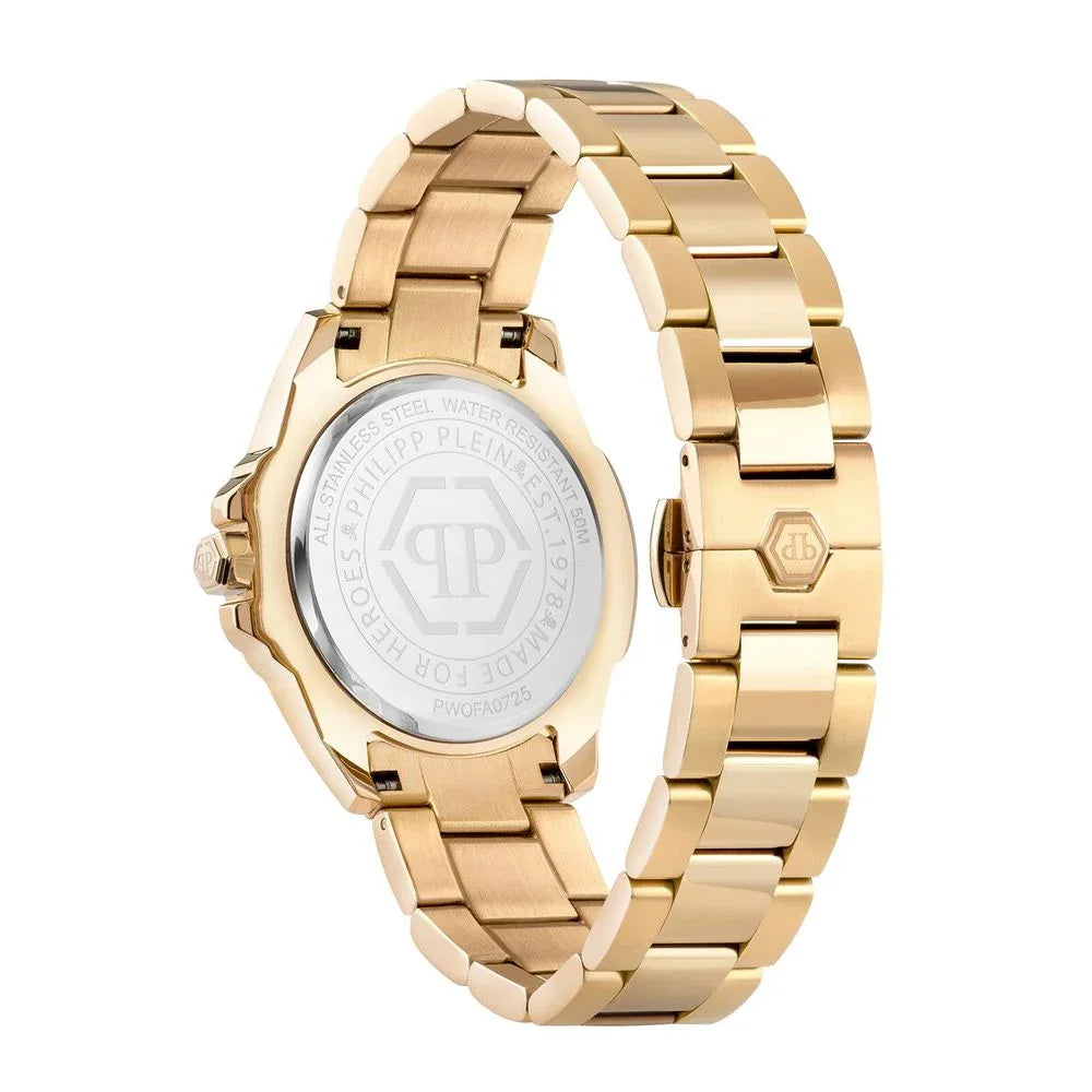 Philipp Plein Gold Stainless Steel Dress Watch - Zeiniez