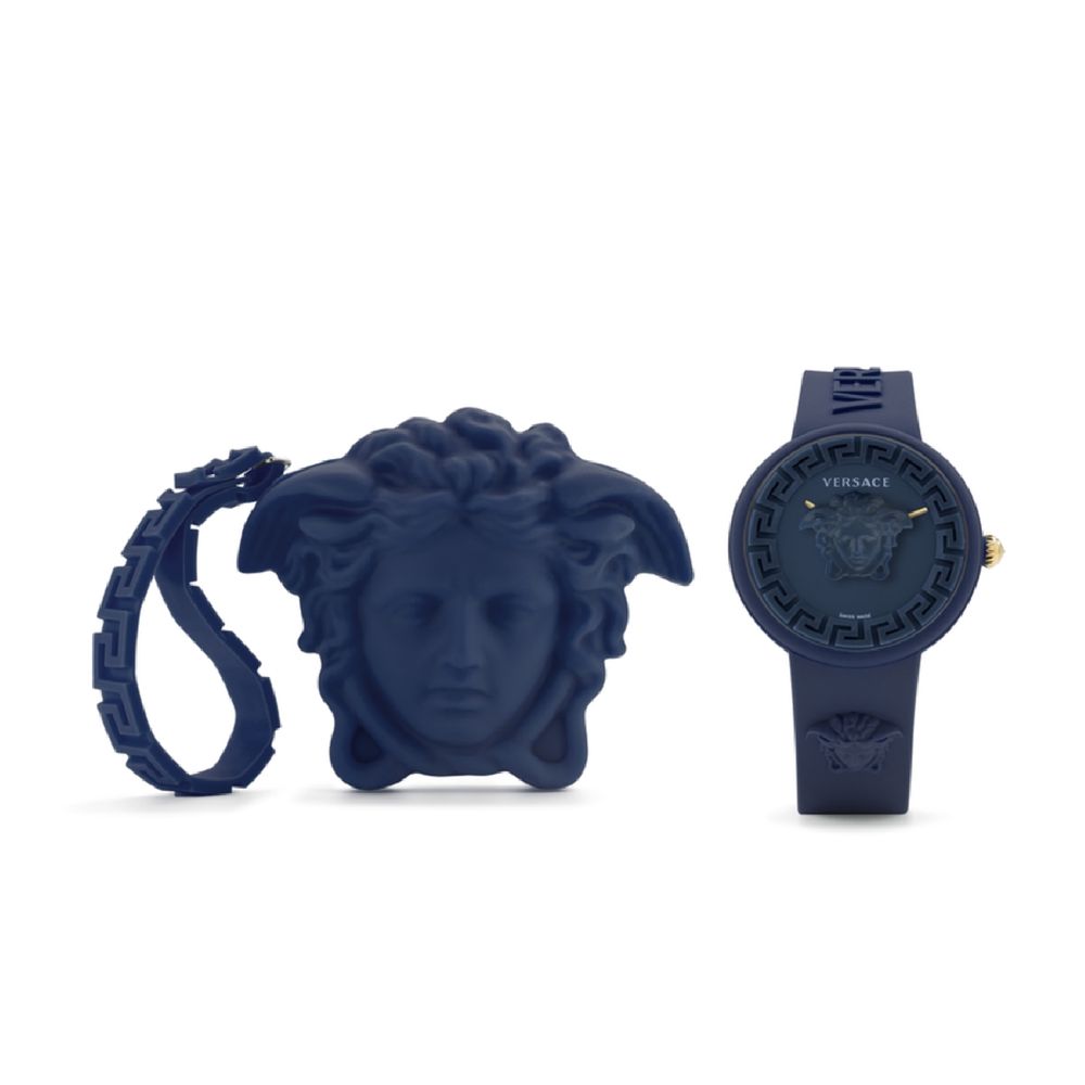Versace Blue Synthetic Sport Watch