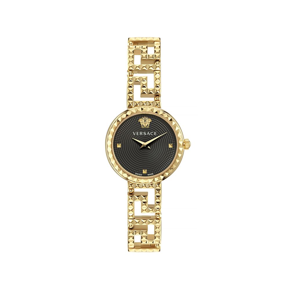 Versace Gold Stainless Steel Dress Watch