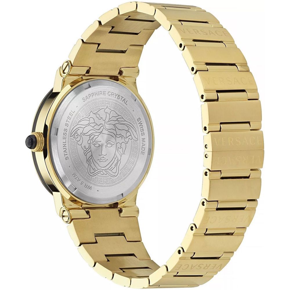 Versace Gold Stainless Steel Dress Watch