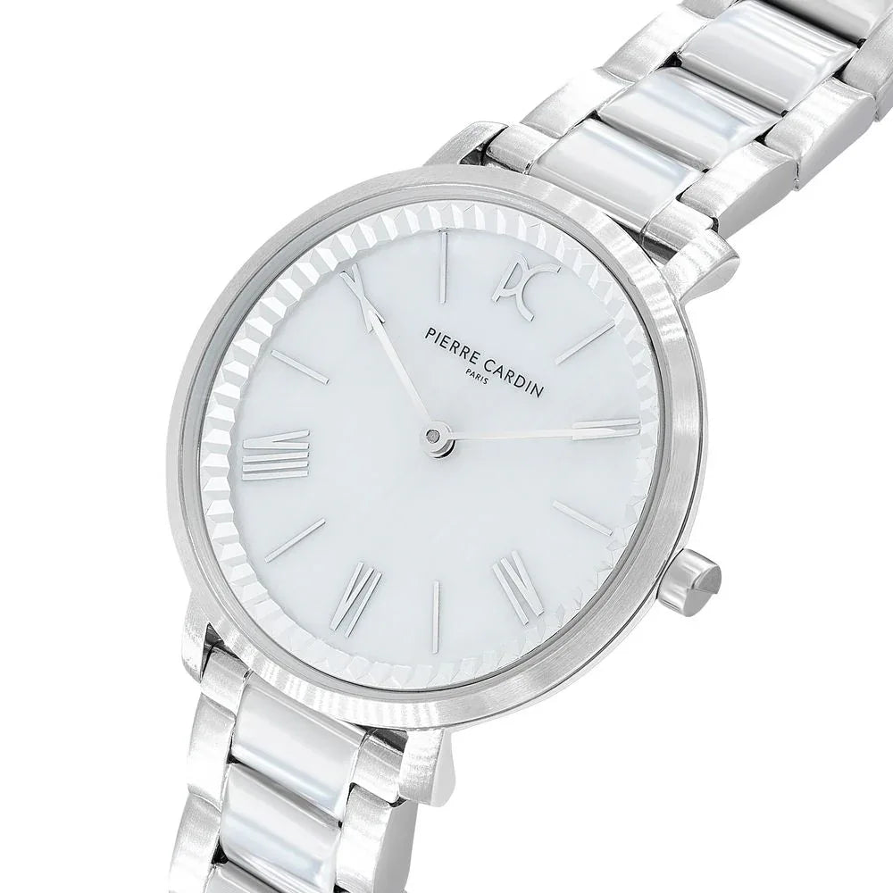 Pierre Cardin Gray Stainless Steel Dress Watch - Zeiniez