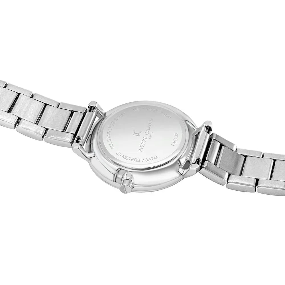 Pierre Cardin Gray Stainless Steel Dress Watch - Zeiniez