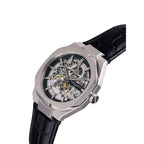 Pierre Cardin Black Leather Bracelet Watch