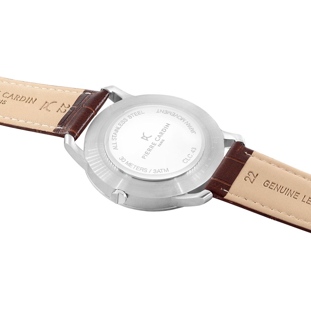 Pierre Cardin Brown Leather Dress Watch
