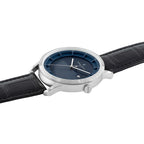 Pierre Cardin Black Leather Dress Watch