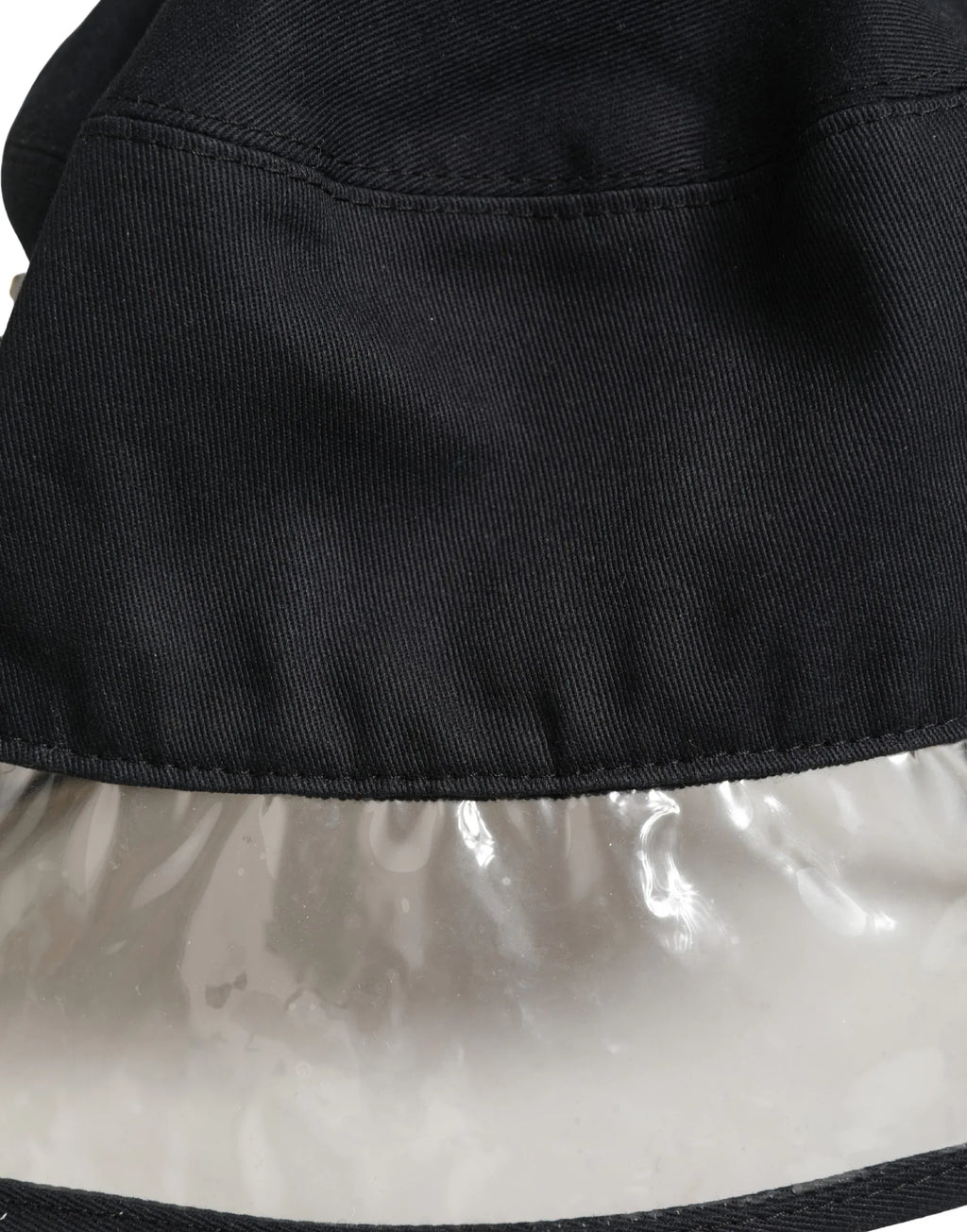 Dolce & Gabbana Black Cotton Plastic Fisherman Bucket Capello Hat - Zeiniez