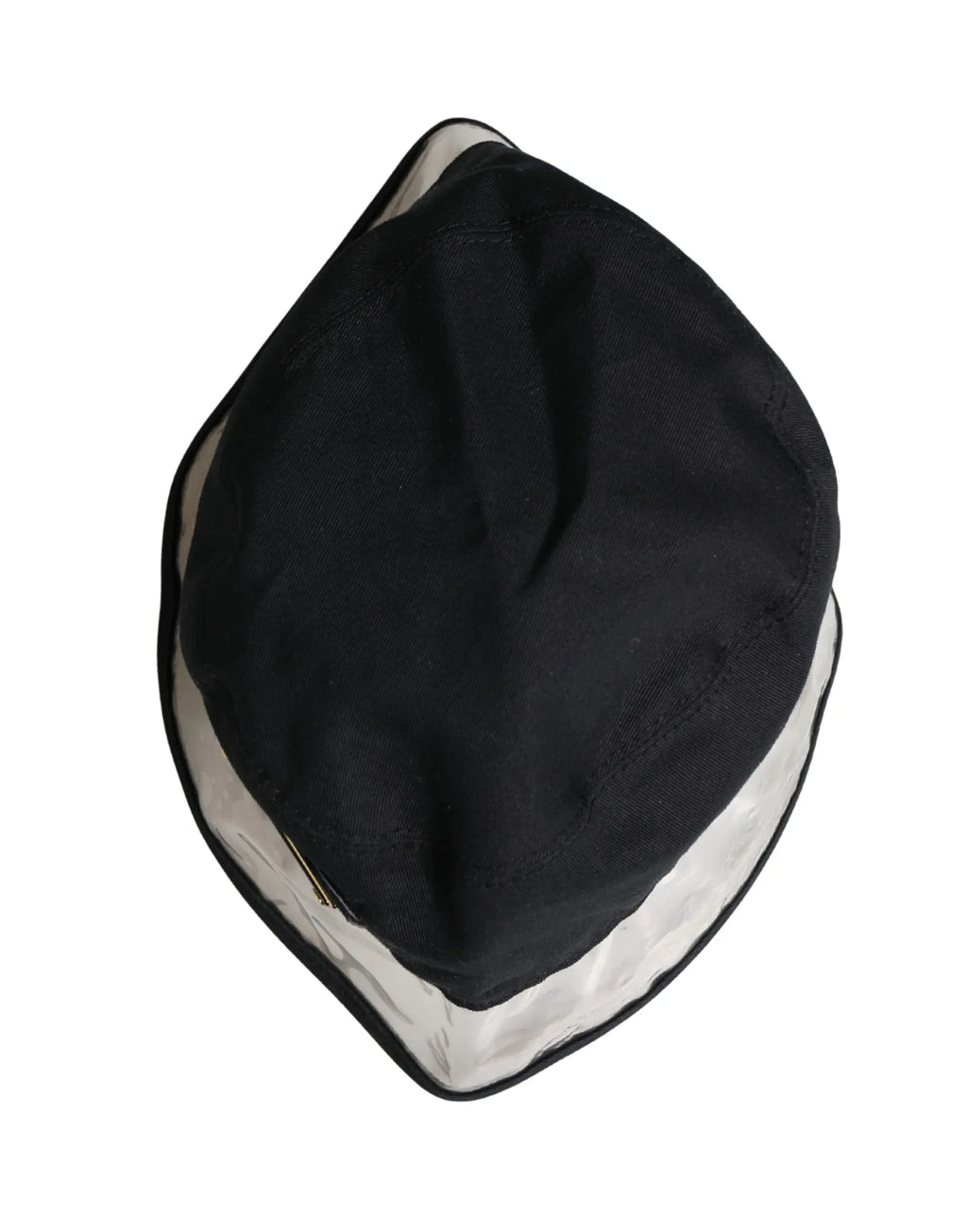 Dolce & Gabbana Black Cotton Plastic Fisherman Bucket Capello Hat - Zeiniez