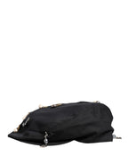 Dolce & Gabbana Men Black Cotton Embellished Newsboy Capello Hat