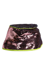 Dolce & Gabbana Men Purple Sequined Bucket Fisherman Capello Hat