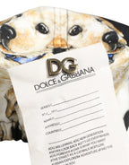 Dolce & Gabbana Men Black Dog Cotton Newsboy Cloth Capello Hat - Zeiniez