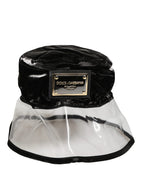Dolce & Gabbana Black Nylon Plastic Fisherman Bucket Capello Hat - Zeiniez