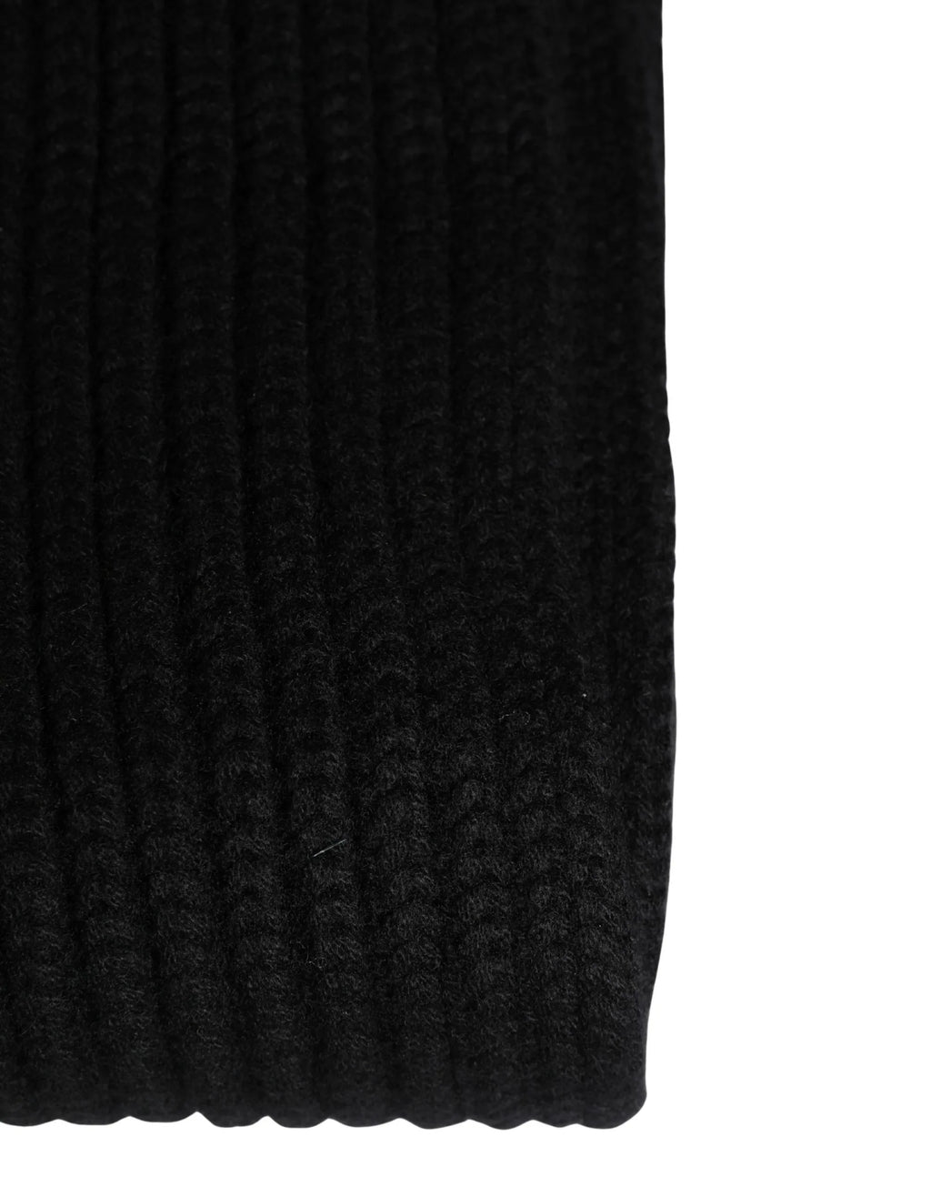 Dolce & Gabbana Black Cashmere Knitted Men Neck Warmer One Size Scarf - Zeiniez