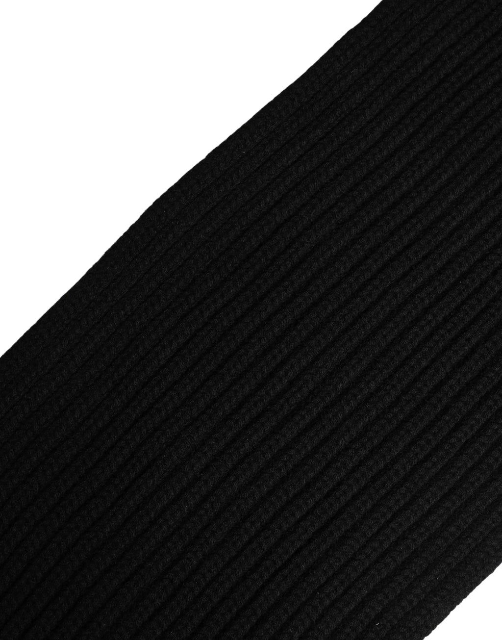 Dolce & Gabbana Black Cashmere Knitted Men Neck Warmer One Size Scarf - Zeiniez