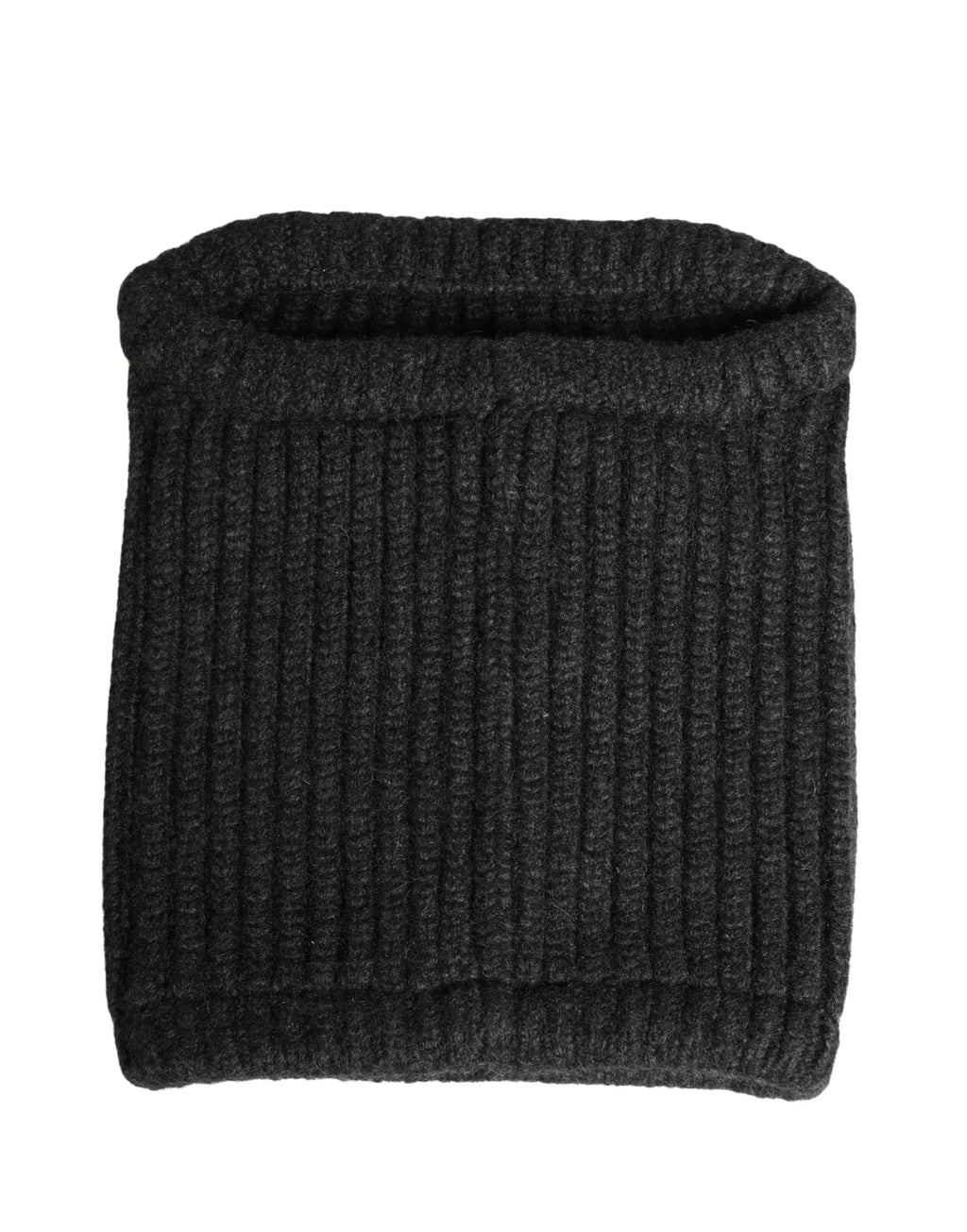 Dolce & Gabbana Black Cashmere Knitted Men Winter Neck Warmer Hat - Zeiniez