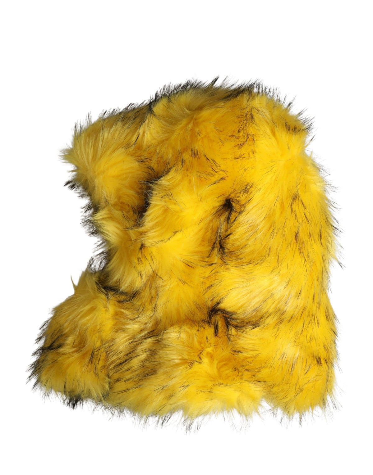 Dolce & Gabbana Yellow Modacrylic Fur Women Bucket Capello Hat