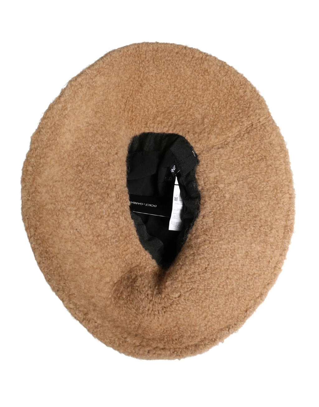 Dolce & Gabbana Beige Virgin Wool Fur Women Knitted Capello Hat - Zeiniez