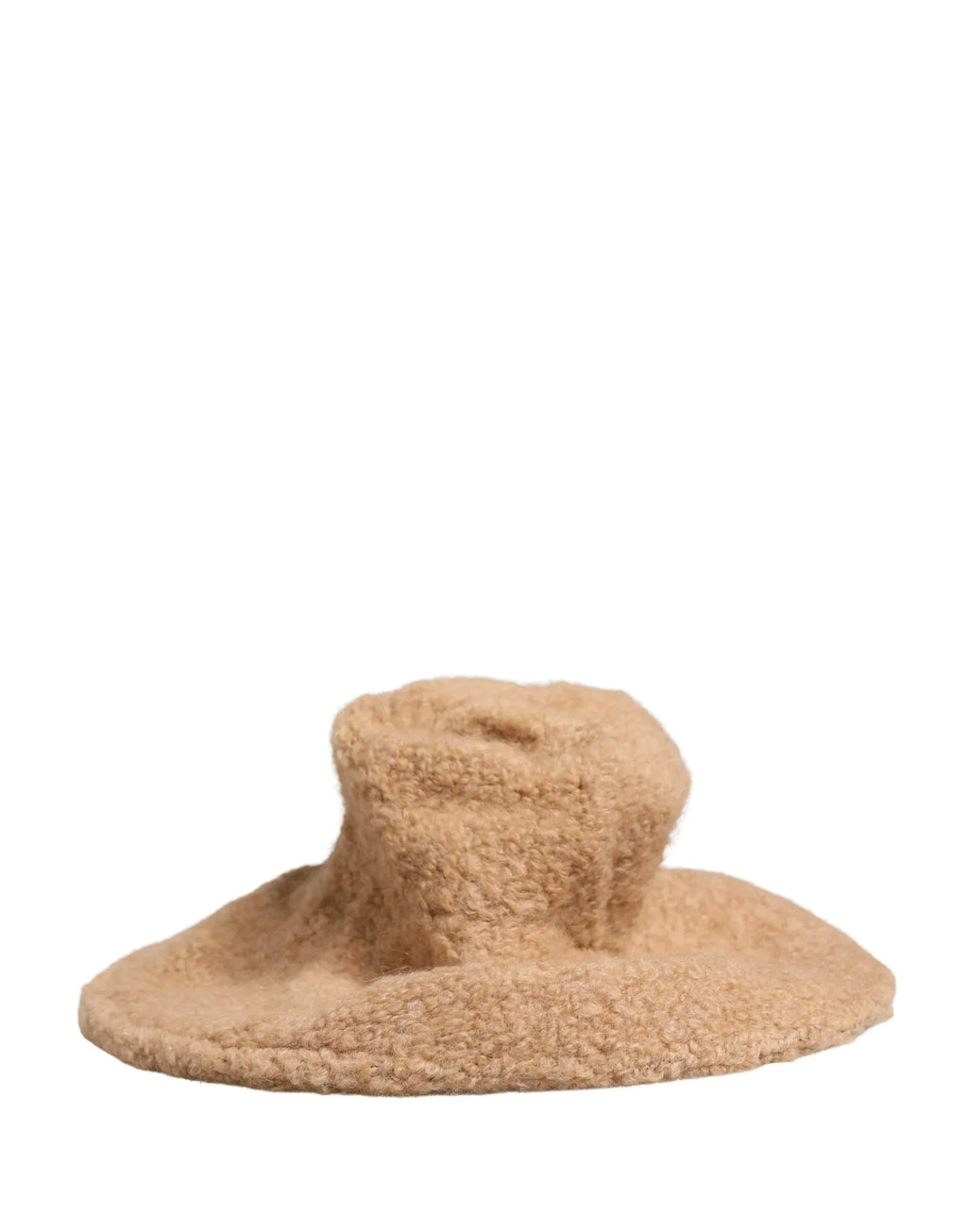 Dolce & Gabbana Beige Virgin Wool Fur Women Knitted Capello Hat - Zeiniez