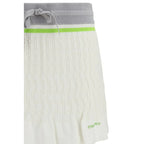 Casablanca White Cotton Mini Skirt - Zeiniez