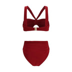 Zimmermann Bordeaux Polyester Bikini - Zeiniez