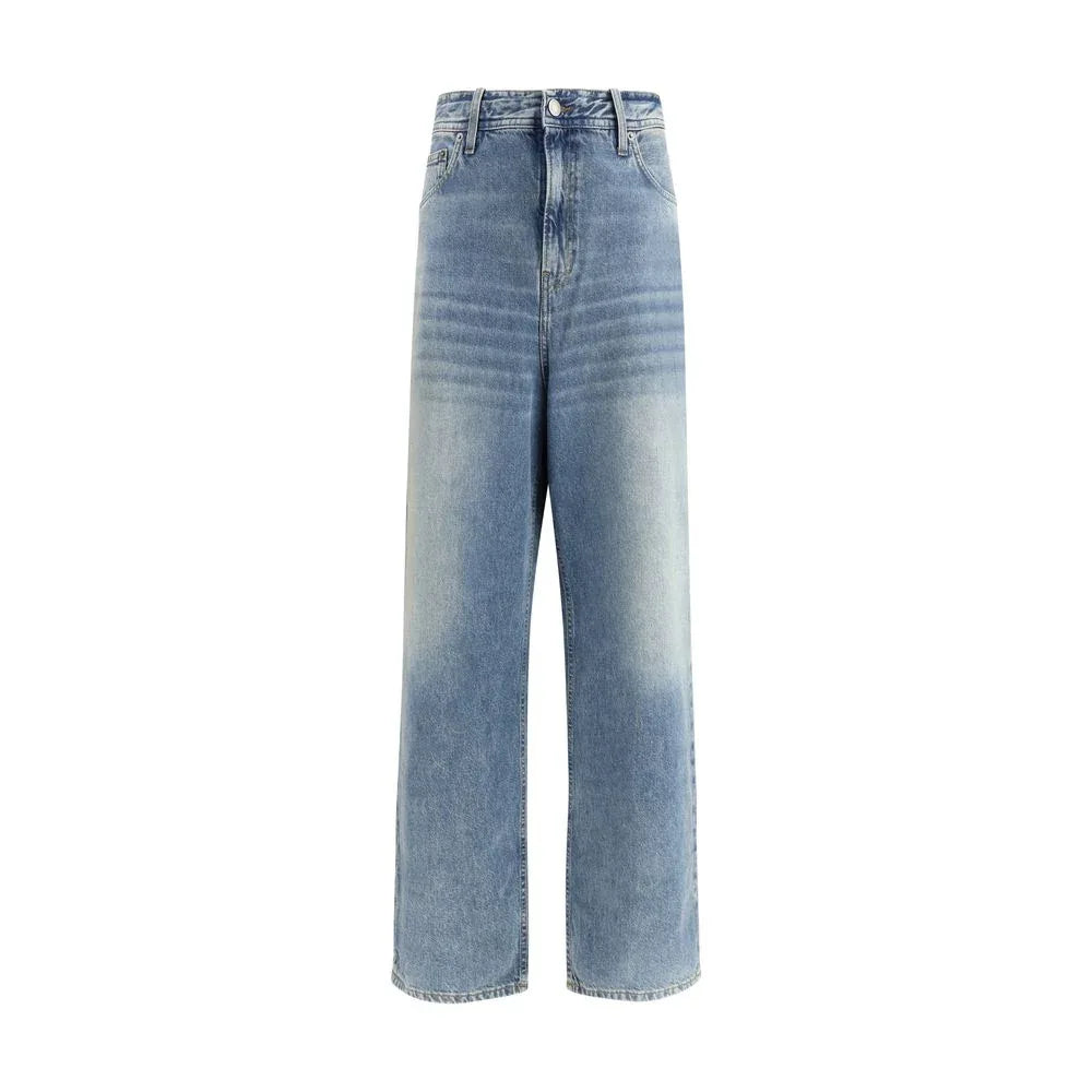Haikure Blue Cotton Relaxed Fit Jeans - Zeiniez
