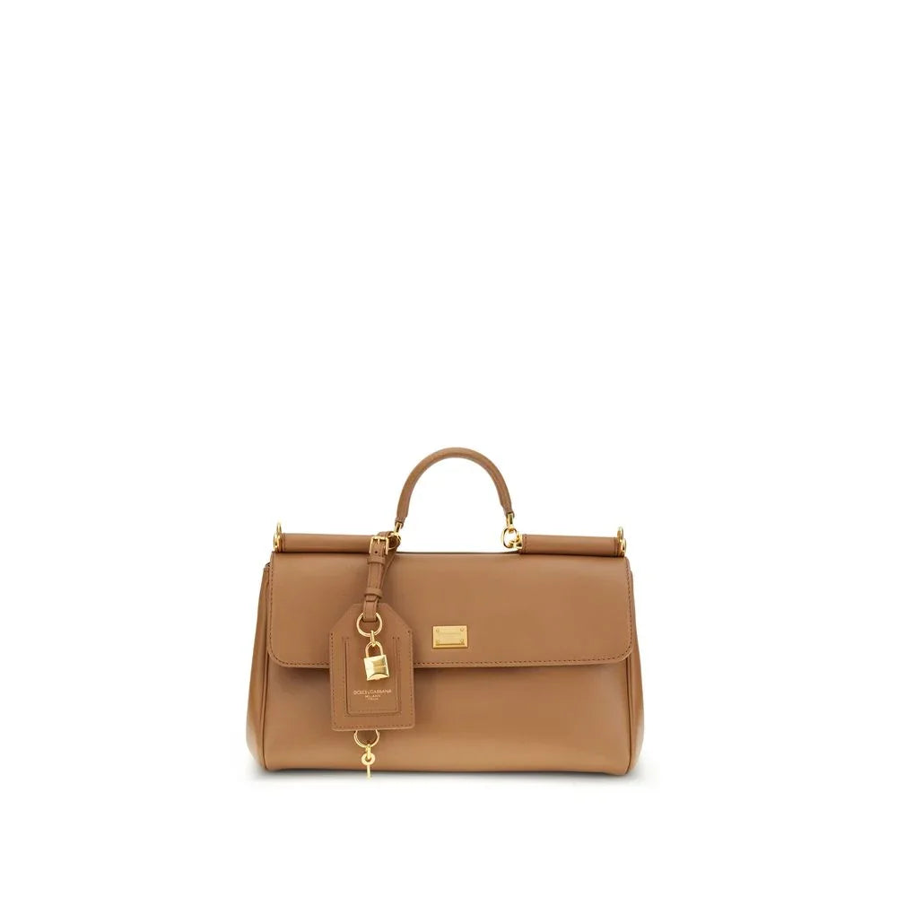 Dolce & Gabbana Beige Calf Leather Bos Taurus Shoulder Bag - Zeiniez