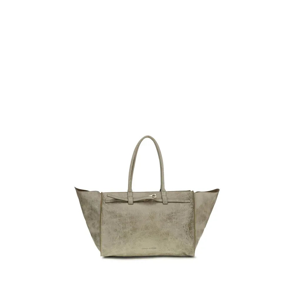 Benedetta Bruzziches Beige Calf Leather Bos Taurus Shoulder Bag - Zeiniez