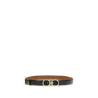 Ferragamo Black Calf Leather Bos Taurus Regular Belt - Zeiniez