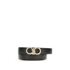 Ferragamo Black Calf Leather Bos Taurus Regular Belt - Zeiniez