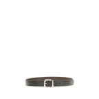 Valentino Garavani Black Calf Leather Bos Taurus Regular Belt - Zeiniez