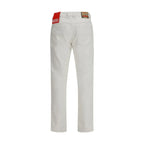 Diesel White Cotton Slim Fit Jeans - Zeiniez