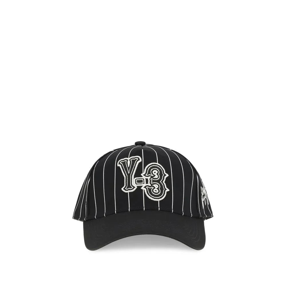 Y-3 Black Polyester Cap (Baseball Hat) - Zeiniez