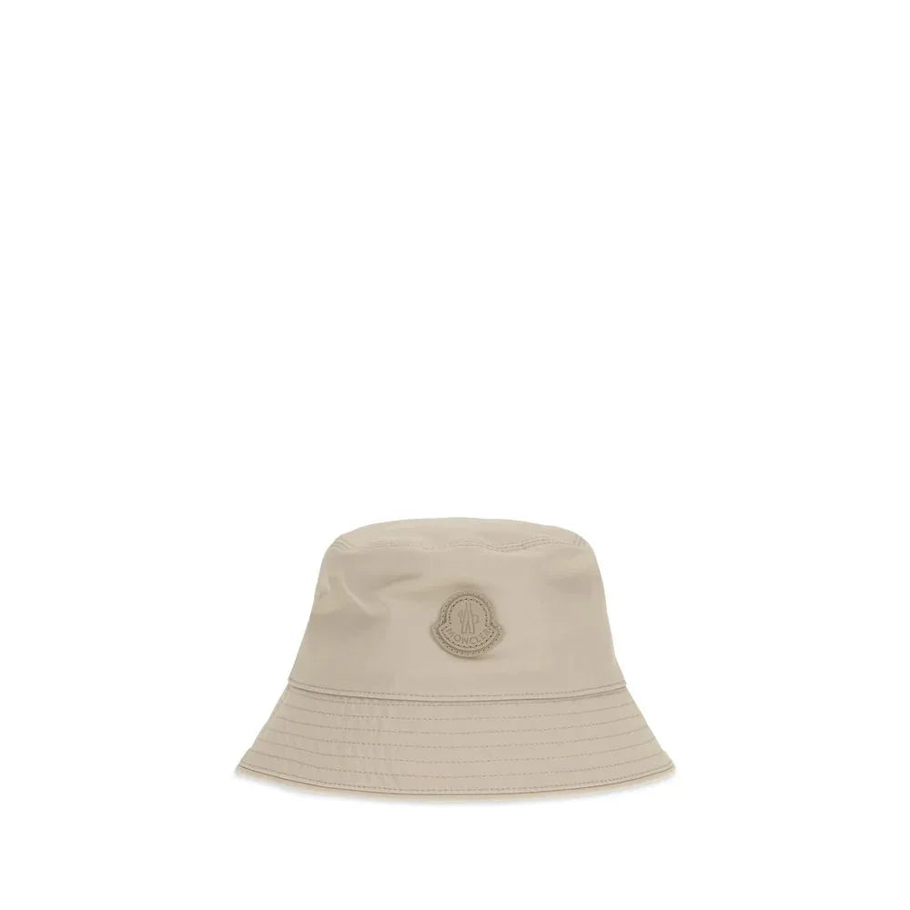Moncler Beige Cotton Bucket Hat - Zeiniez
