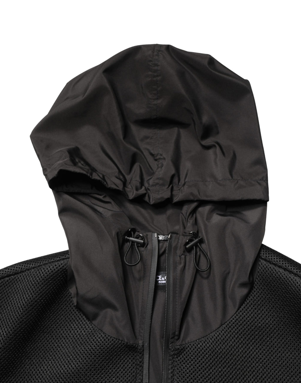 Dolce & Gabbana Men Black Hooded Full Zip Bomber Jacket